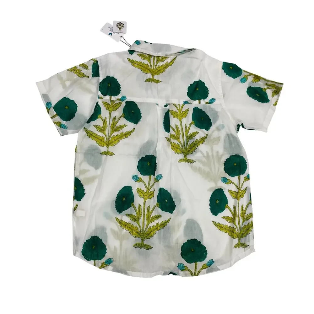 NWT Blue Rooster 2Y Jade Dandelion Jack Shirt